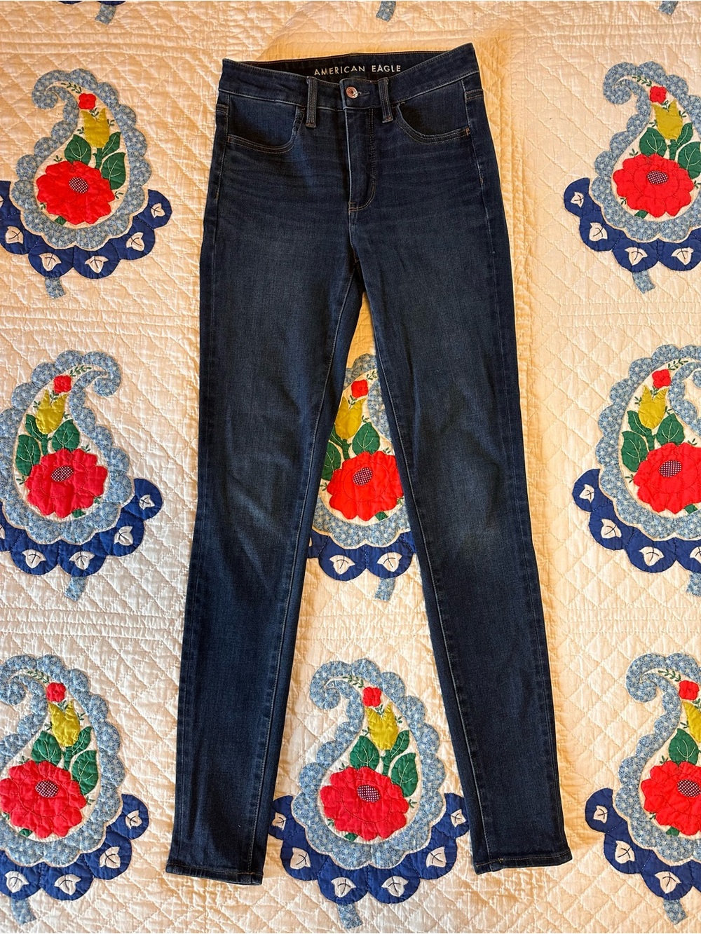 American Eagle Outfitters High-Rise Skinny Jeans - Dark Wash